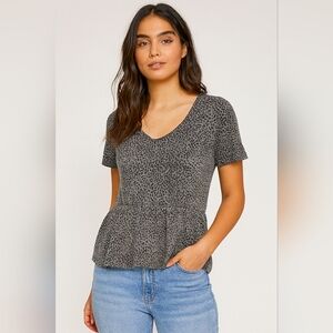 Lucky Brand Animal Print Blouse